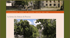Desktop Screenshot of fermeduchateaudefisenne.be